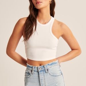 Abercrombie & Fitch Cropped Essential Scuba Tank Top